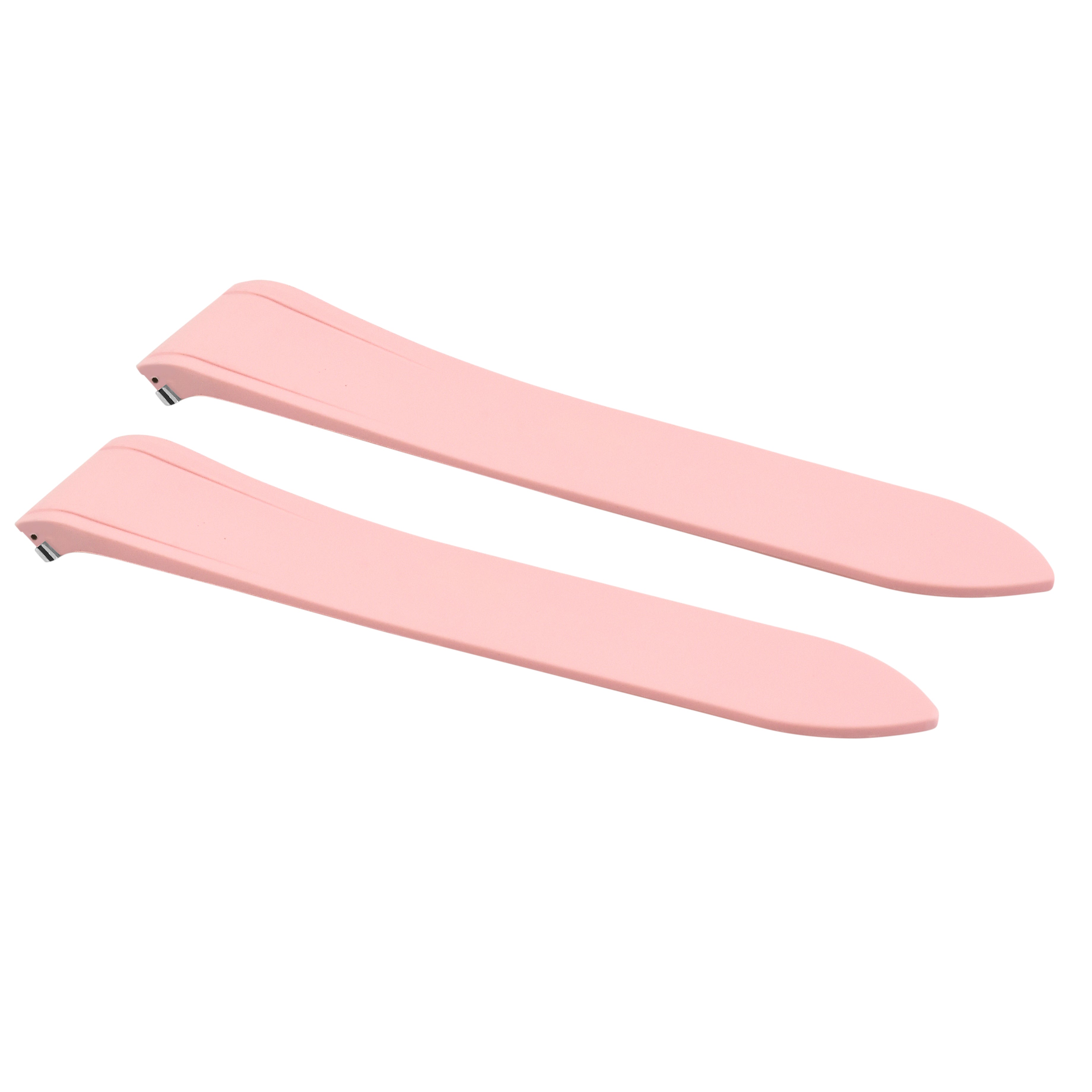 21MM SILICON RUBBER WATCH BAND STRAP FOR CARTIER SANTOS QUICK RELEASE PINK