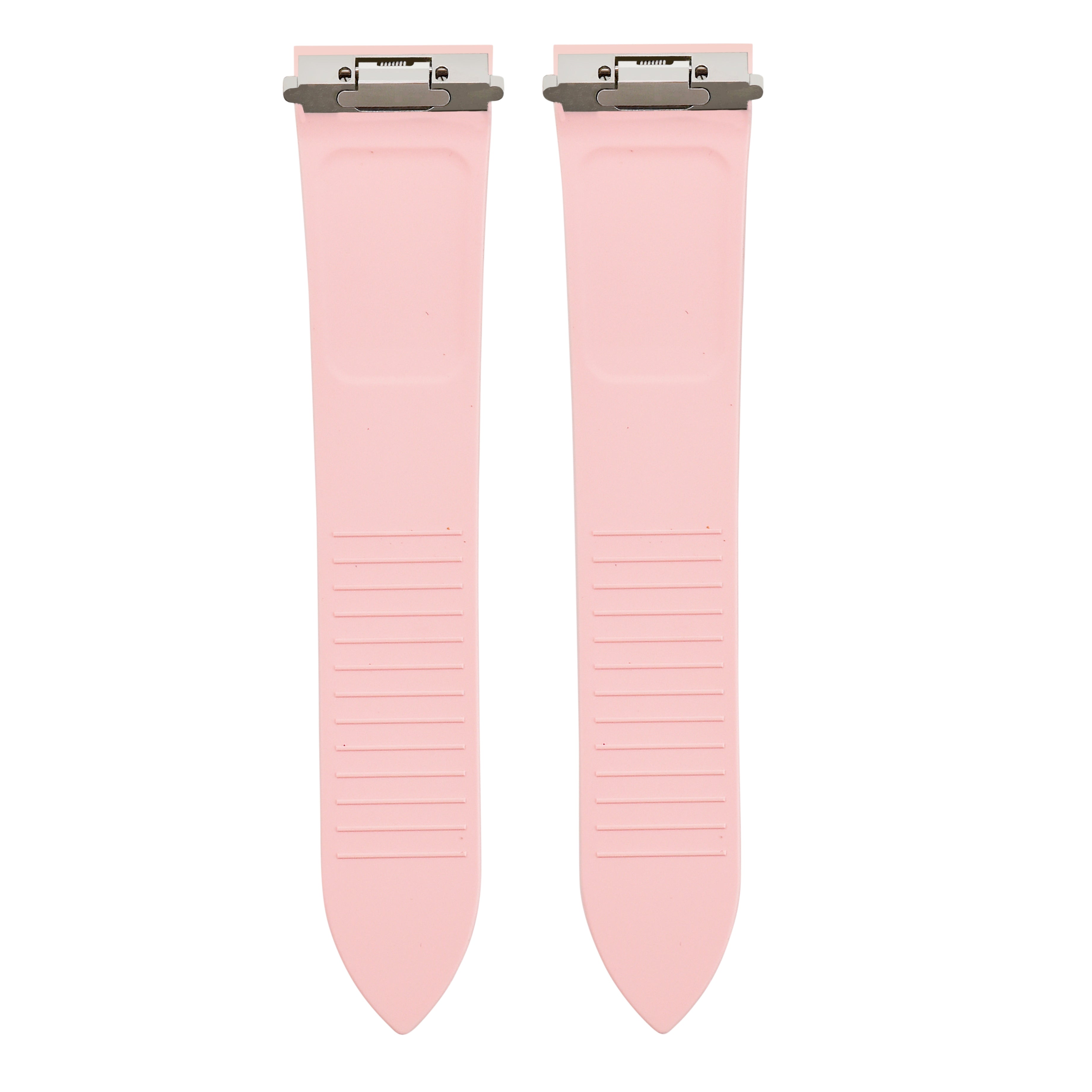 21MM SILICON RUBBER WATCH BAND STRAP FOR CARTIER SANTOS QUICK RELEASE PINK