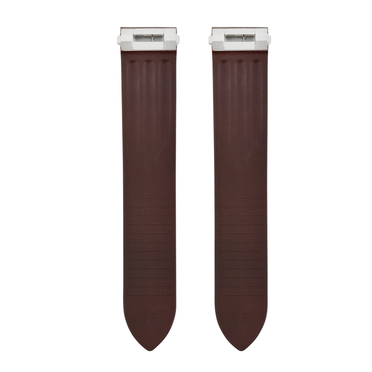 19-20MM SILICONE RUBBER WATCH BAND STRAP FOR CARTIER ROADSTER EZ QUICK RELEASE, Brown, view 4