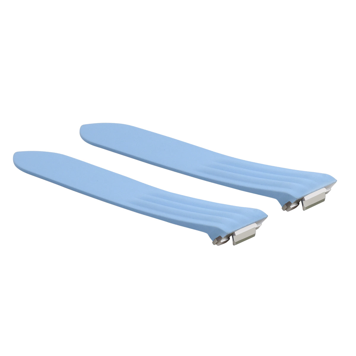 19-20MM SILICONE RUBBER WATCH BAND STRAP FOR CARTIER ROADSTER EZ QUICK RELEASE, Light Blue, view 2