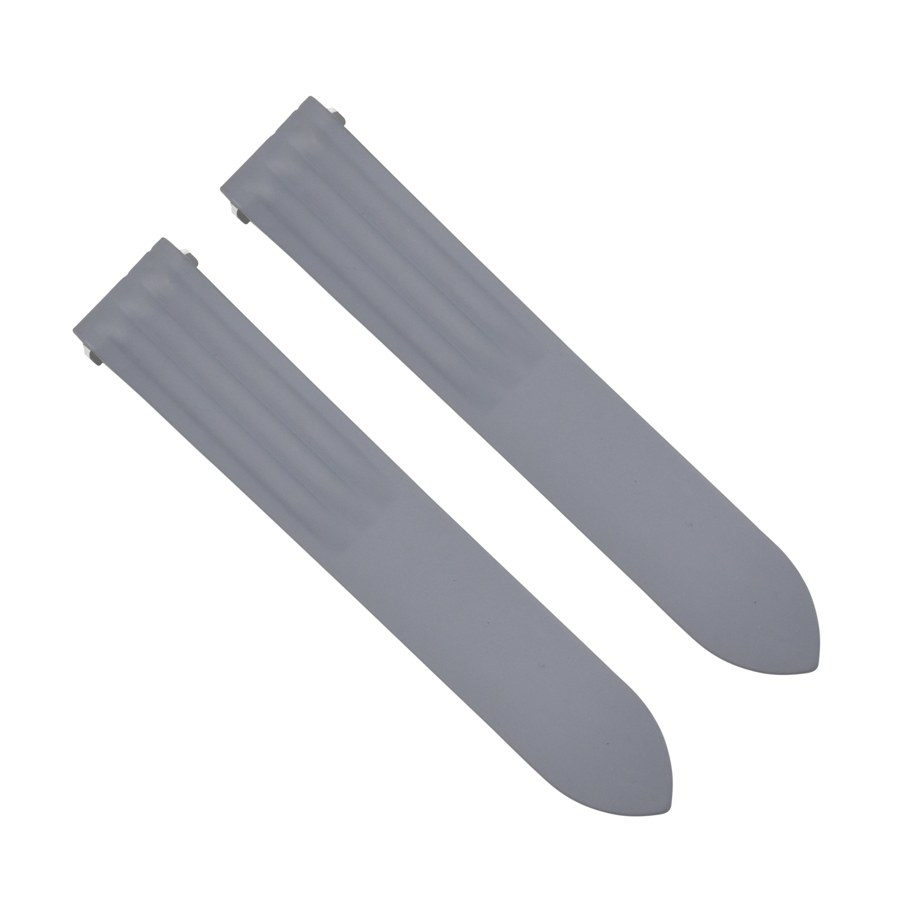 19MM SILICON RUBBER WATCH BAND STRAP FOR CARTIER ROADSTER QUICK RELEASE GREY