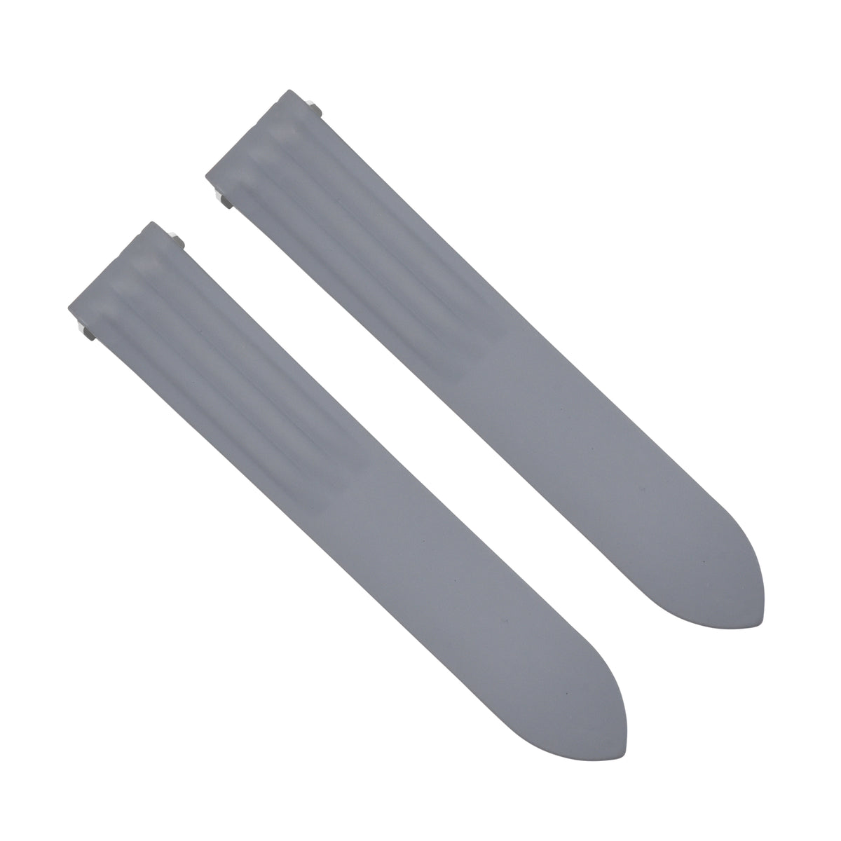 19-20MM SILICONE RUBBER WATCH BAND STRAP FOR CARTIER ROADSTER EZ QUICK RELEASE, Grey