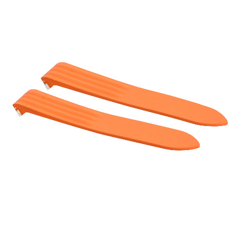 20MM ORANGE SILICONE RUBBER WATCH BAND STRAP FOR CARTIER ROADSTER EZ RELEASE