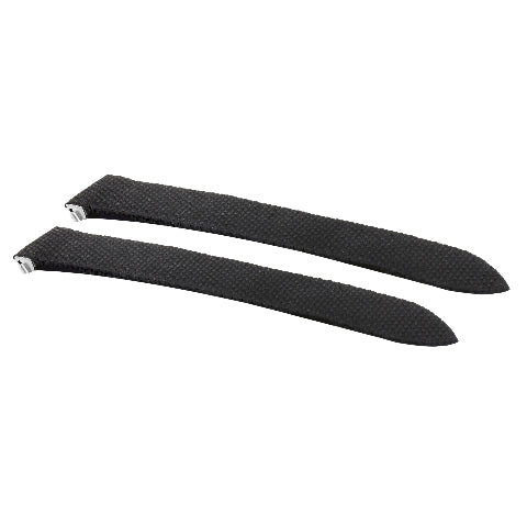 21MM SILICON RUBBER WATCH BAND STRAP FOR CARTIER SANTOS QUICK RELEASE BLACKCLOTH