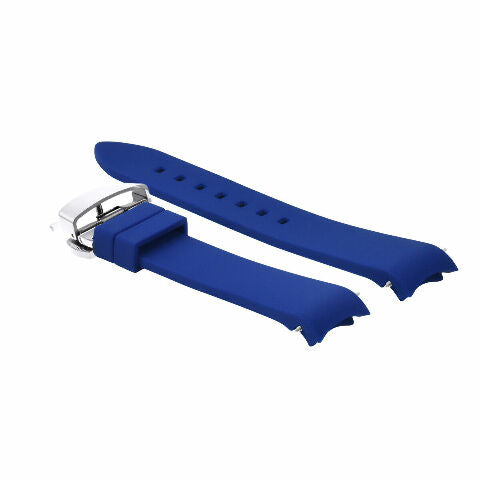 CURVED END SILICONE RUBBER DIVER STRAP FOR SEIKO ALPINIST SARB0017 CLASP - 24MM