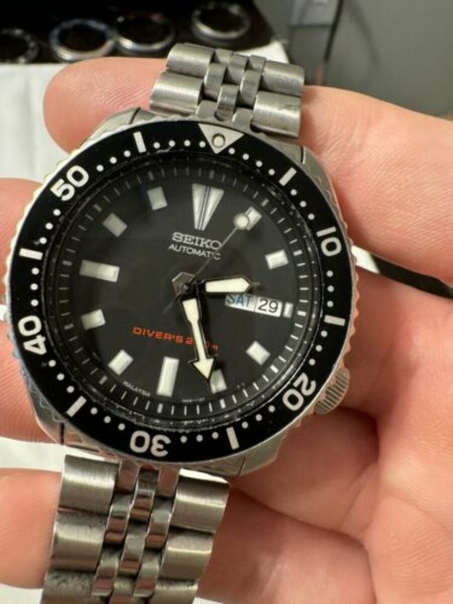 CHAPTER RING FOR SEIKO DIVERS SKX SKX007 SKX009 7S26-0020 BLACK TOP QUALITY