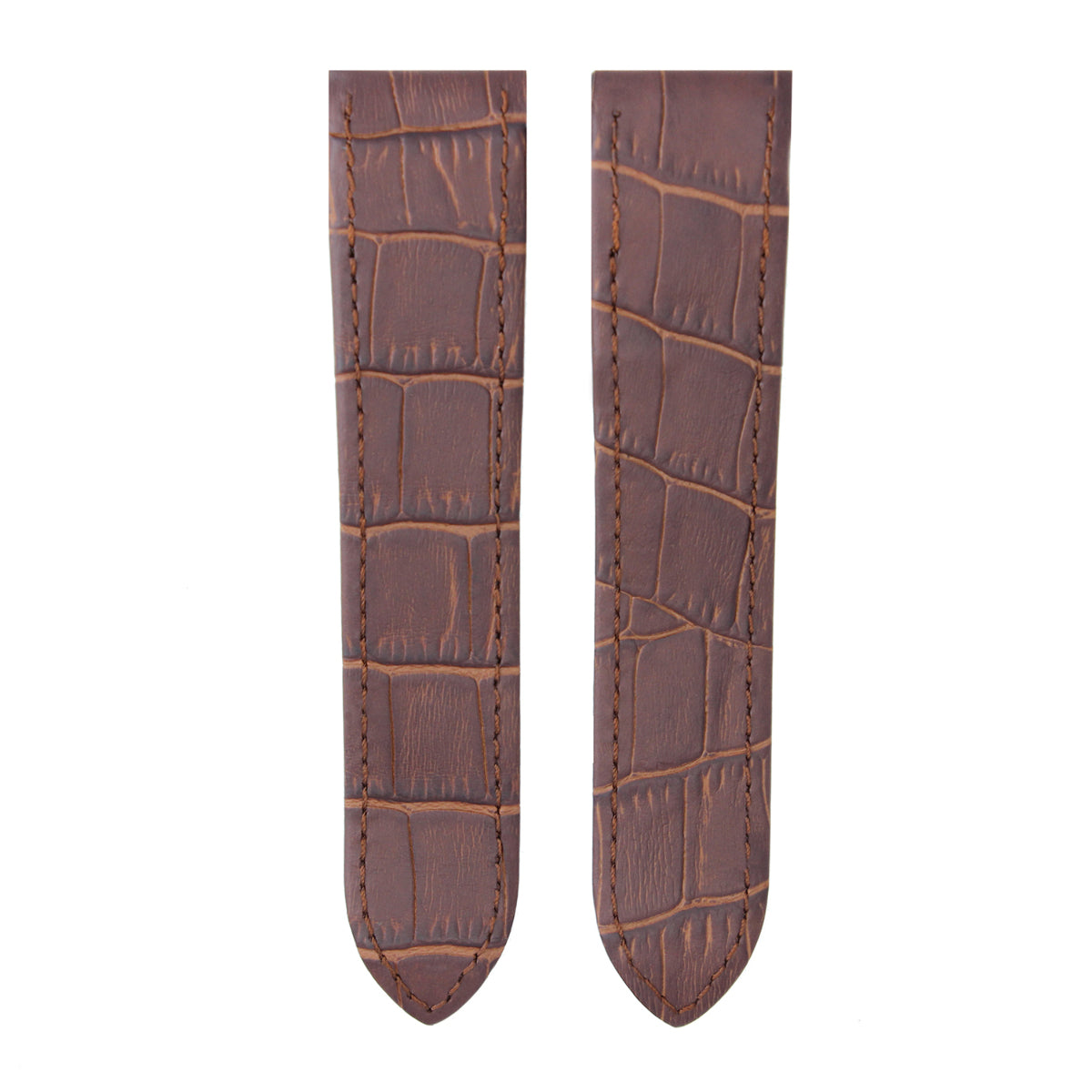 23MM LEATHER WATCH BAND STRAP FOR CARTIER SANTOS 100XL 2655 2656 2657 2740, Light Brown, view 3