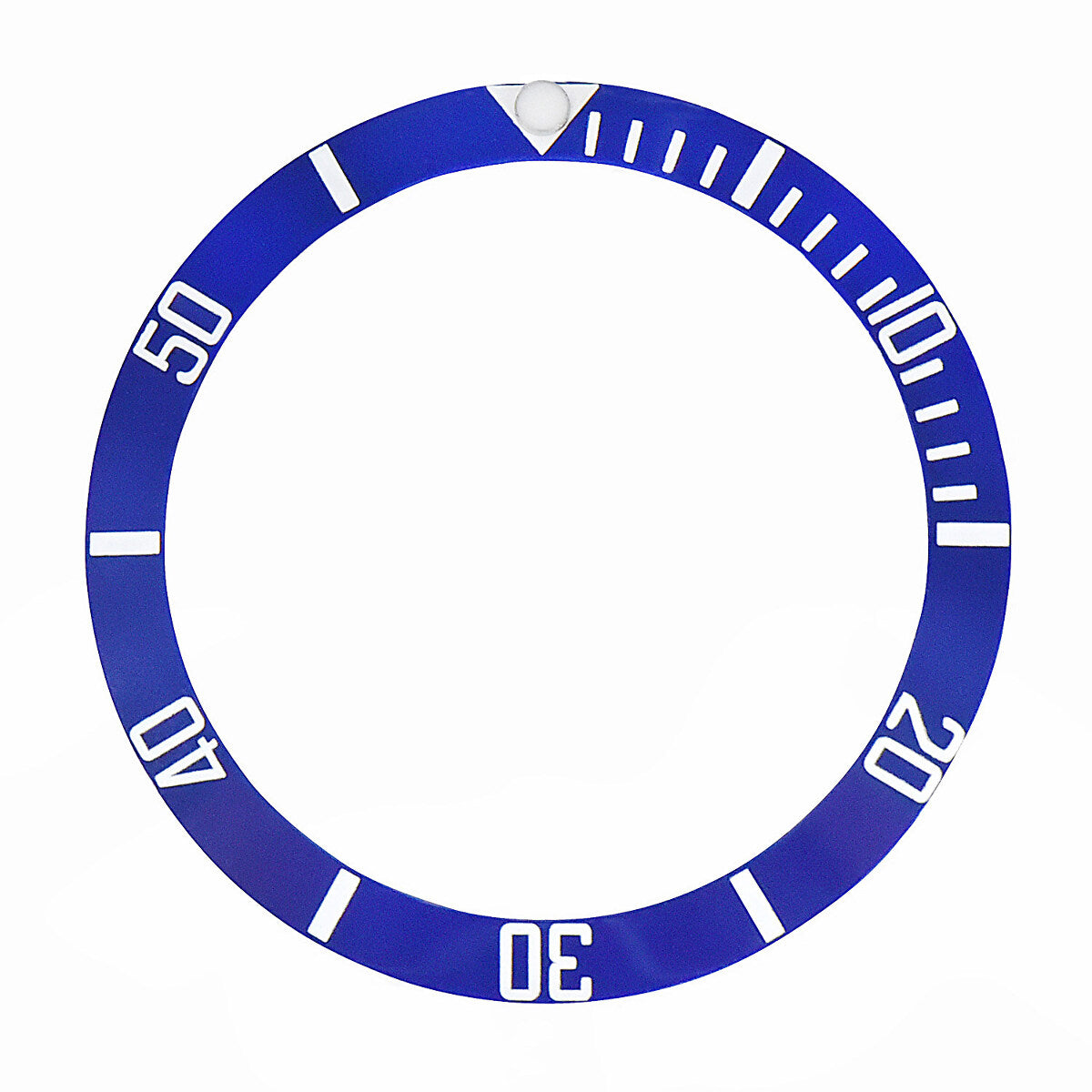 REPLACEMENT BEZEL INSERT BLUE SMURF CERAMIC FOR WATCH 38.40MM X 31MM