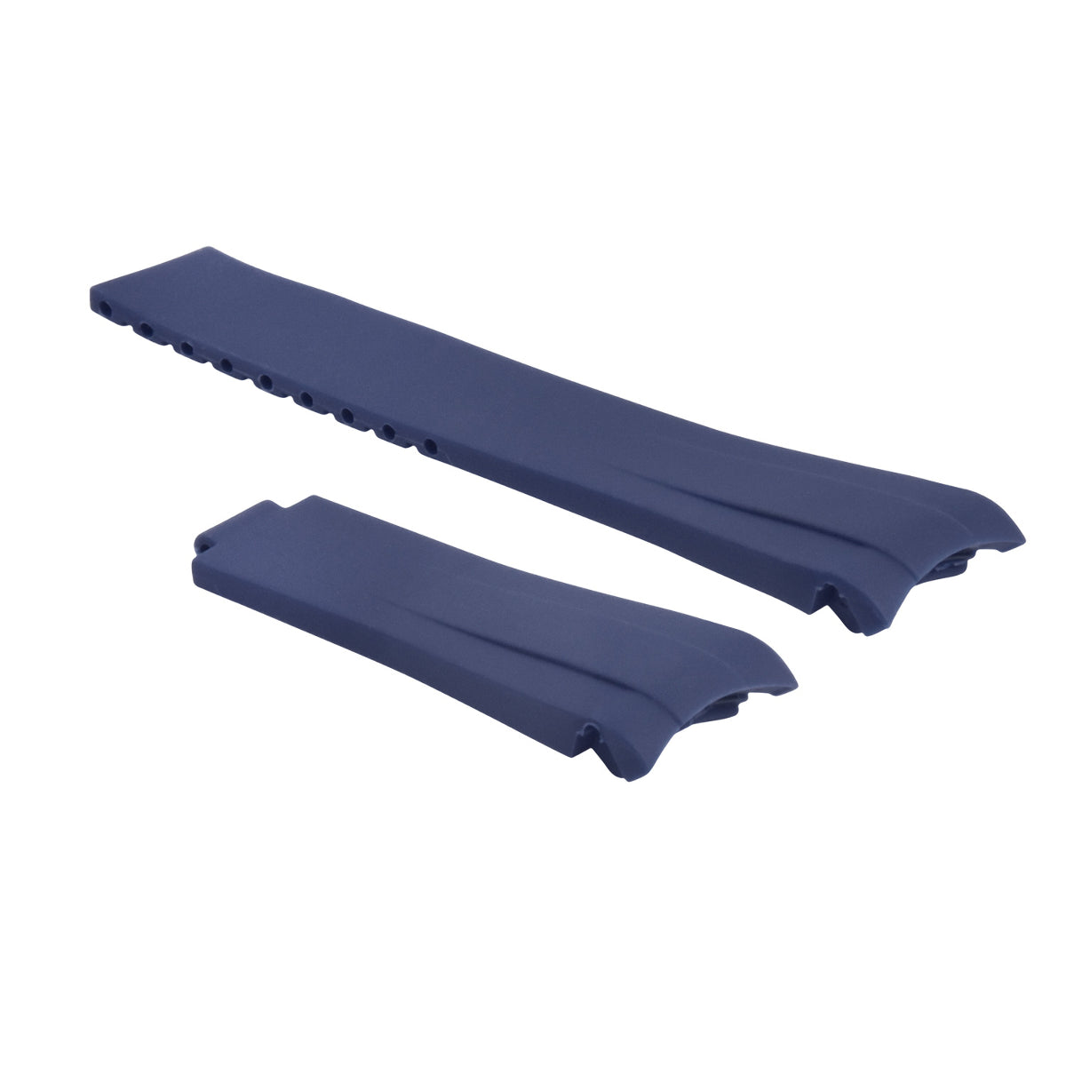 20MM RUBBER STRAP OYSTERFLEX FOR ROLEX DAYTONA, SUBMARINER, GMT CURVED END BLUE