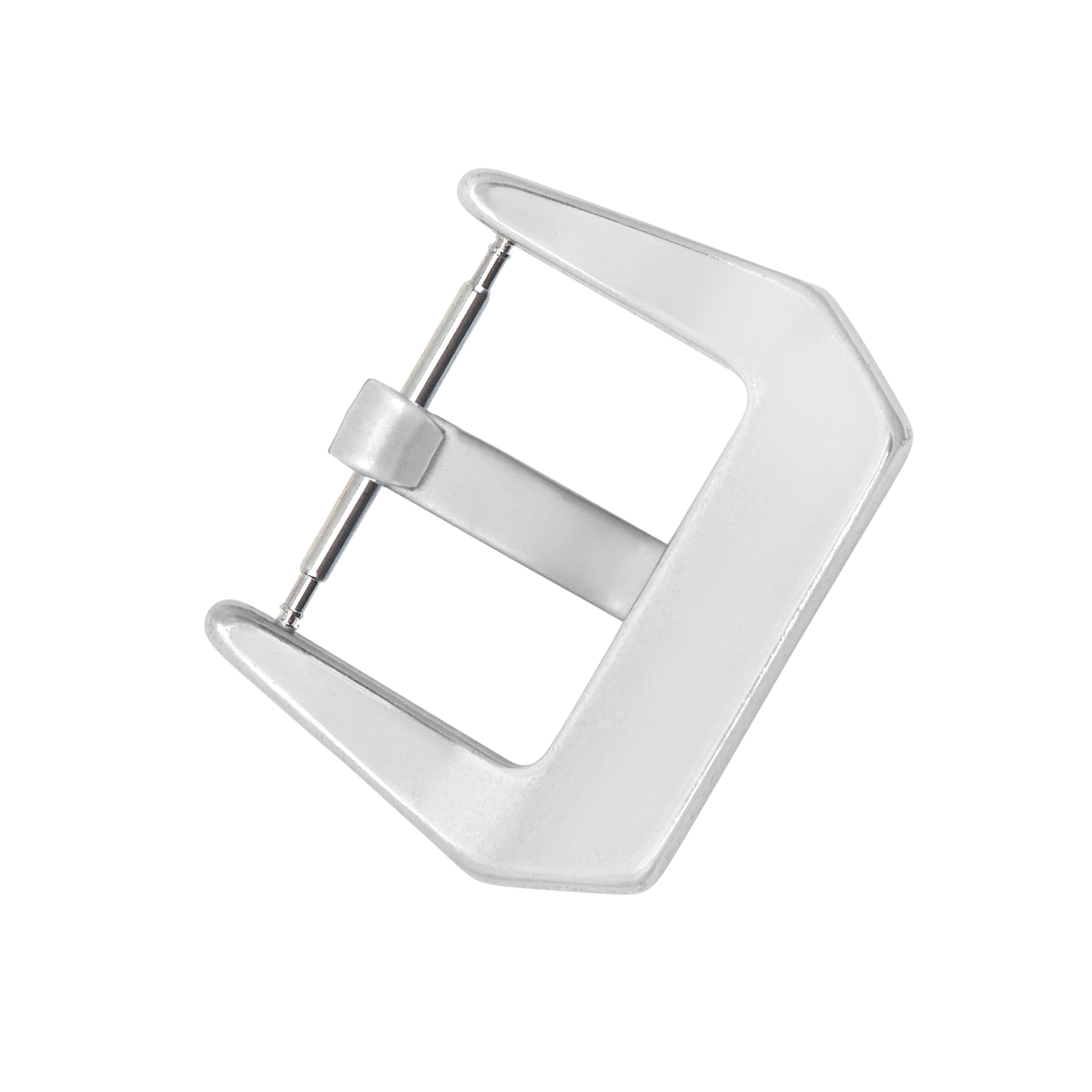 20MM WATCH BAND STRAP BAND PRE-V-SCREW BUCKLE FOR LEATHER RUBBER SPRINGBAR STEEL