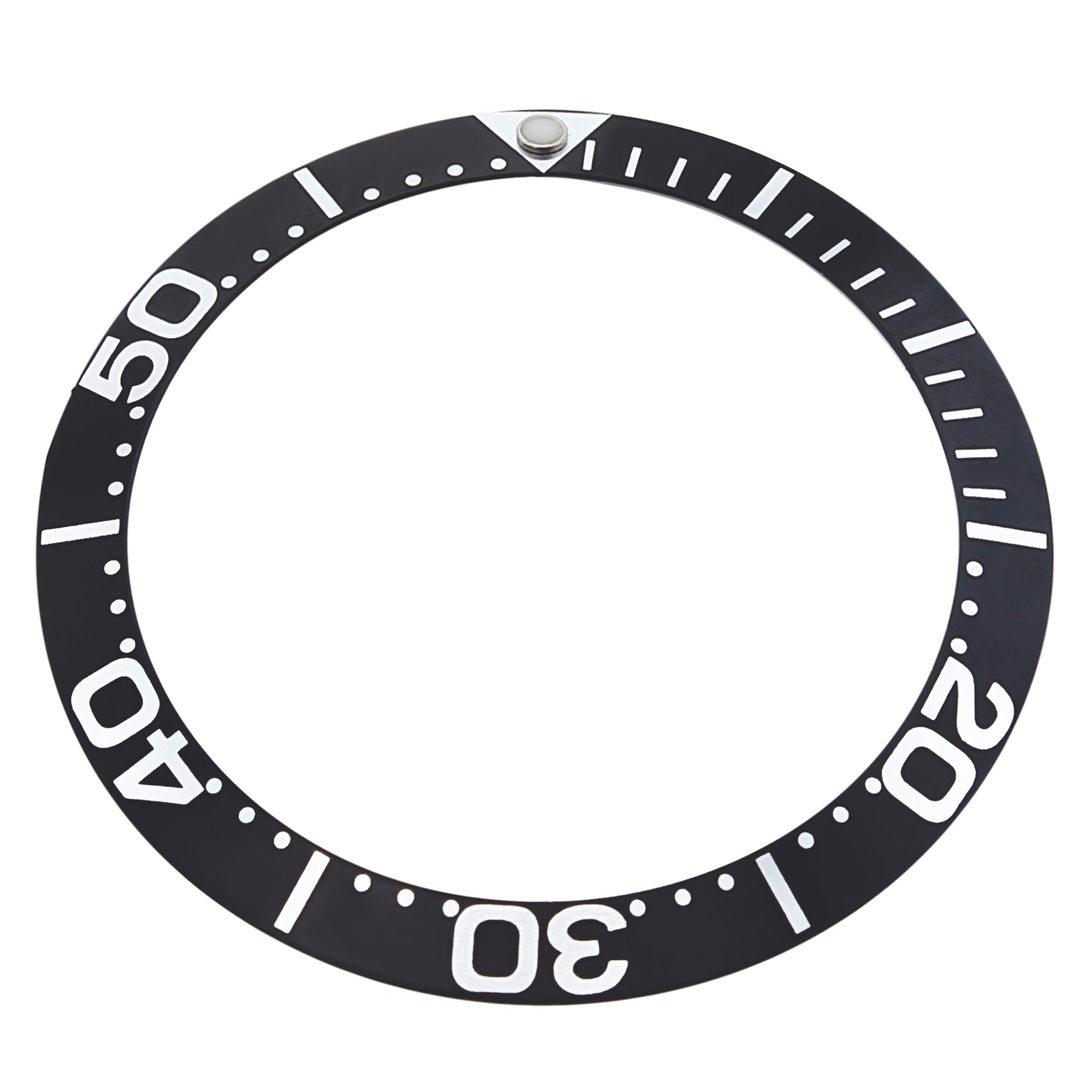 REPLACEMENT BEZEL INSERT BLACK FOR WATCH 38MM X 30MM