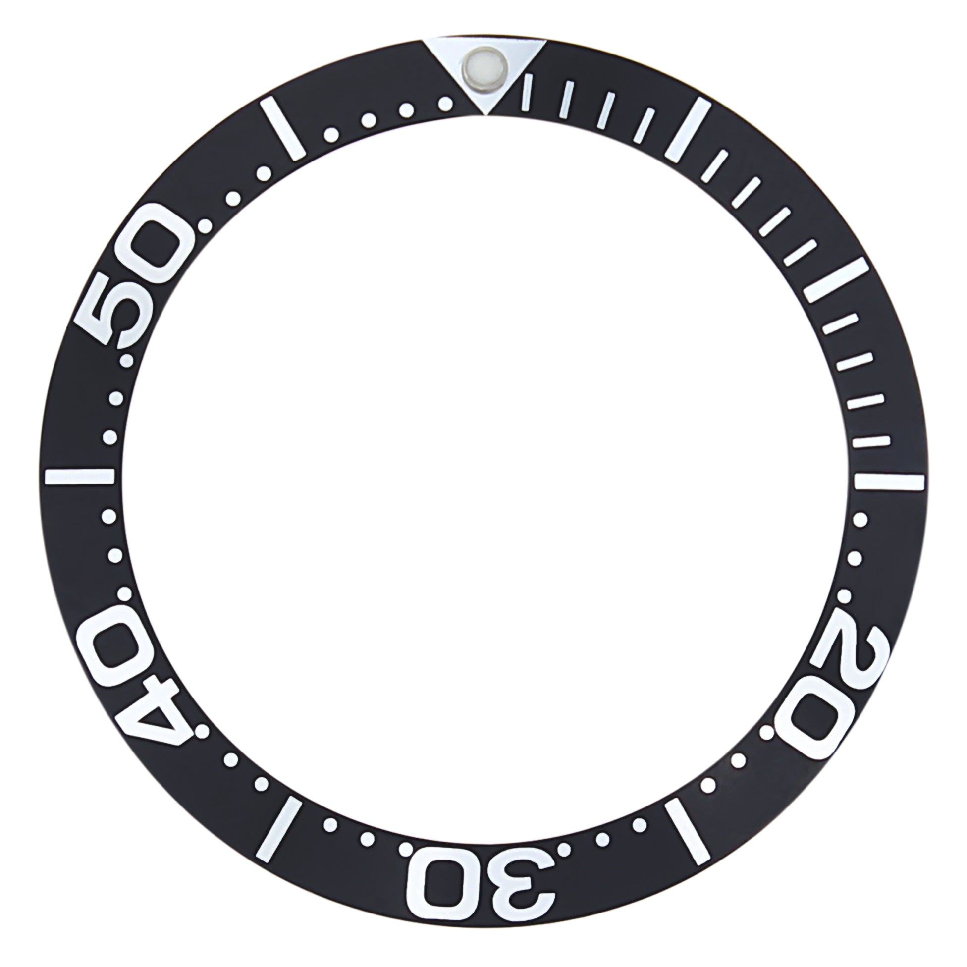 REPLACEMENT BEZEL INSERT BLACK FOR WATCH 38MM X 30MM