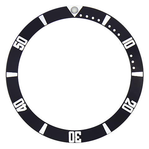 BEZEL INSERT FOR SEIKO 7002 6309,7S26, SKX007K2,726-0030,SKX173 DIVER AUTO BLACK