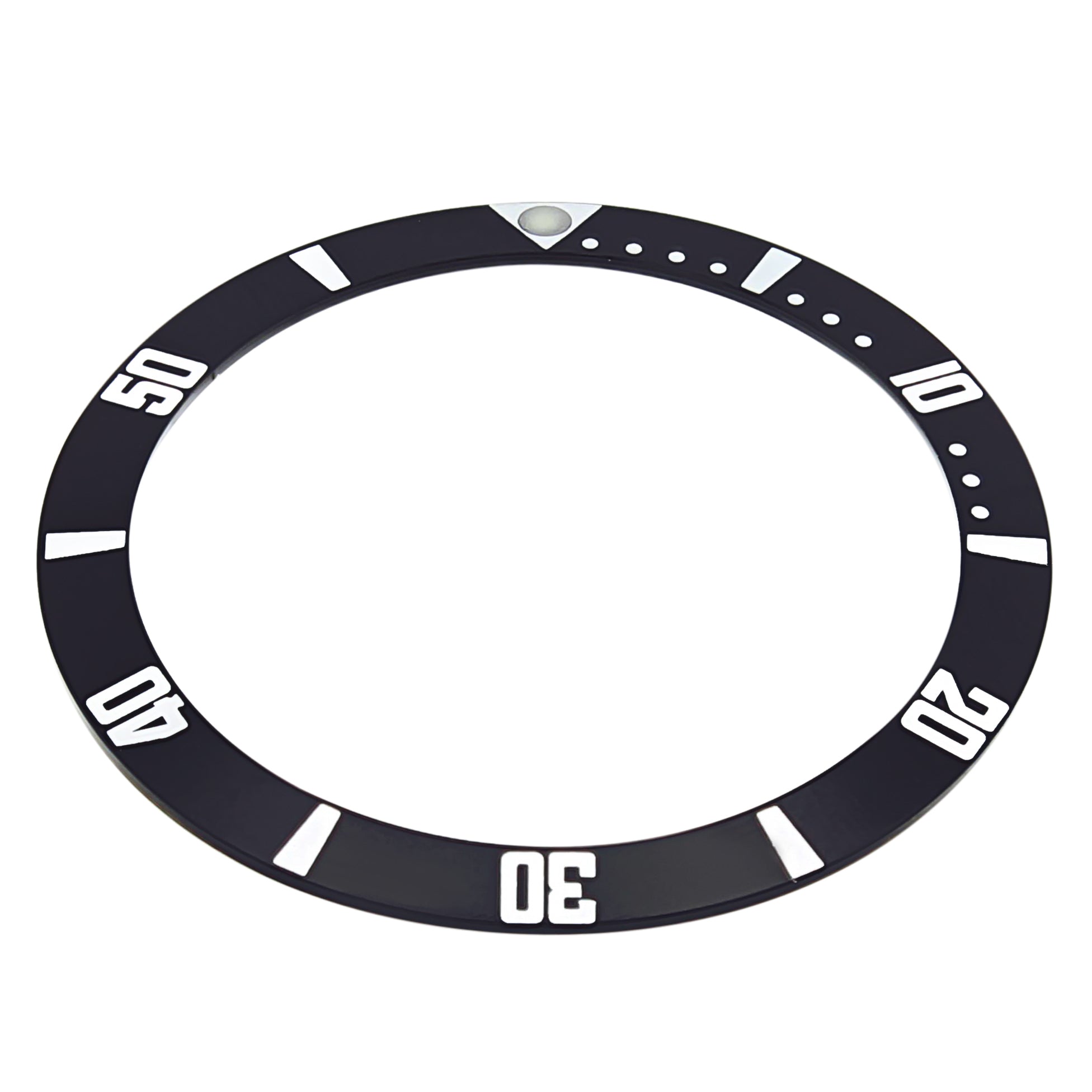 REPLACEMENT ALUMINUM BEZEL INSERT BLACK FOR WATCH 38MM X 31.50MM