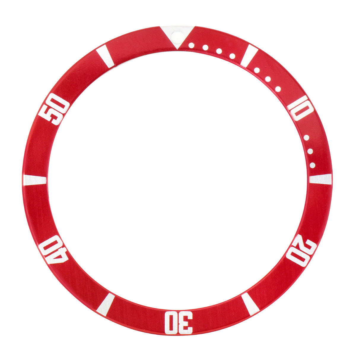 REPLACEMENT BEZEL INSERT RED FLAT FOR WATCH 38MM X 31.50MM