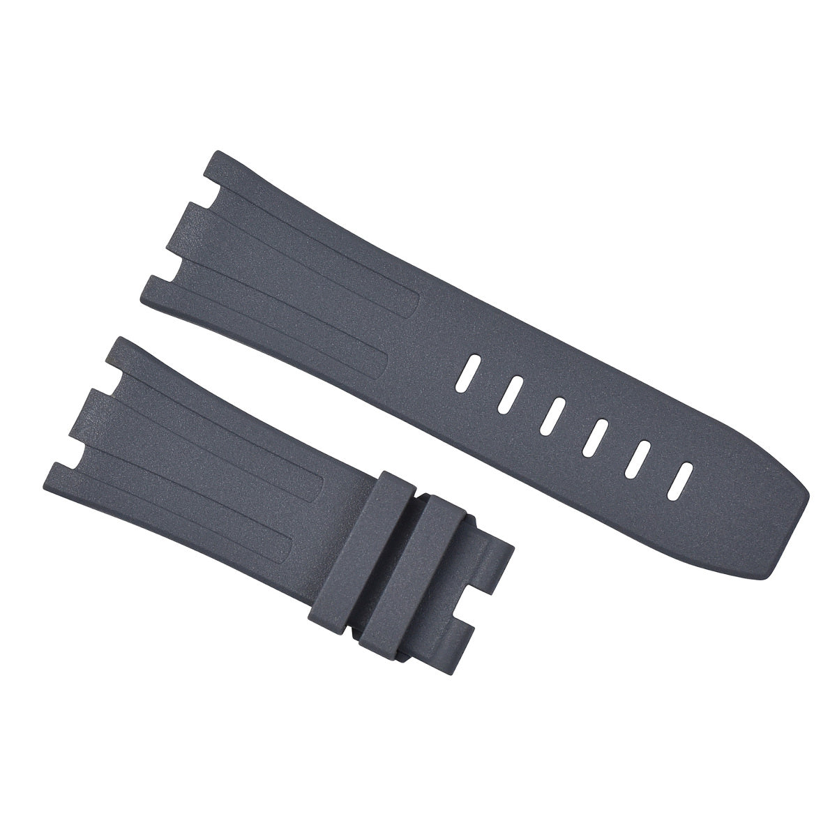 28MM RUBBER BAND STRAP FIT 42MM AUDEMARS PIGUET ROYAL OAK OFFSHORE WATCH GRAY