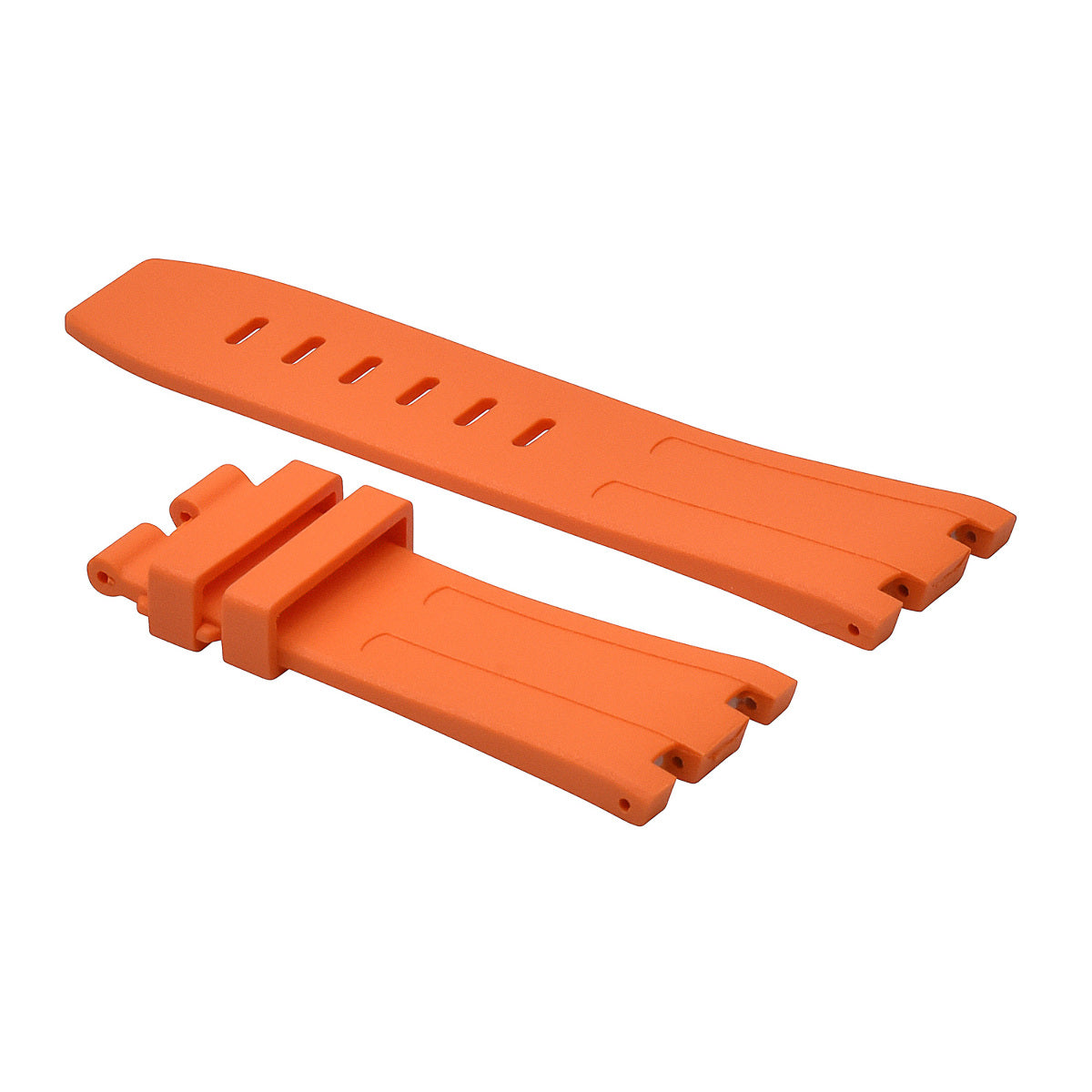 28MM RUBBER BAND STRAP FIT 42MM AUDEMARS PIGUET ROYAL OAK OFFSHORE WATCH ORANGE