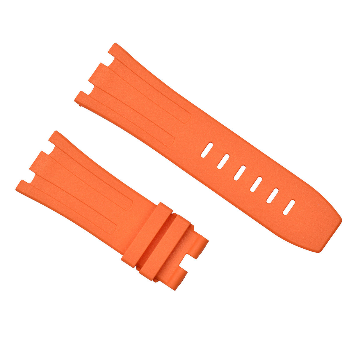 28MM RUBBER BAND STRAP FIT 42MM AUDEMARS PIGUET ROYAL OAK OFFSHORE WATCH ORANGE