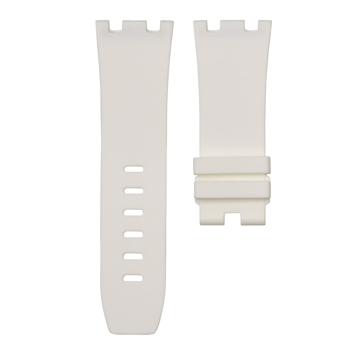 28MM RUBBER BAND STRAP FIT 42MM AUDEMARS PIGUET ROYAL OAK OFFSHORE WATCH WHITE