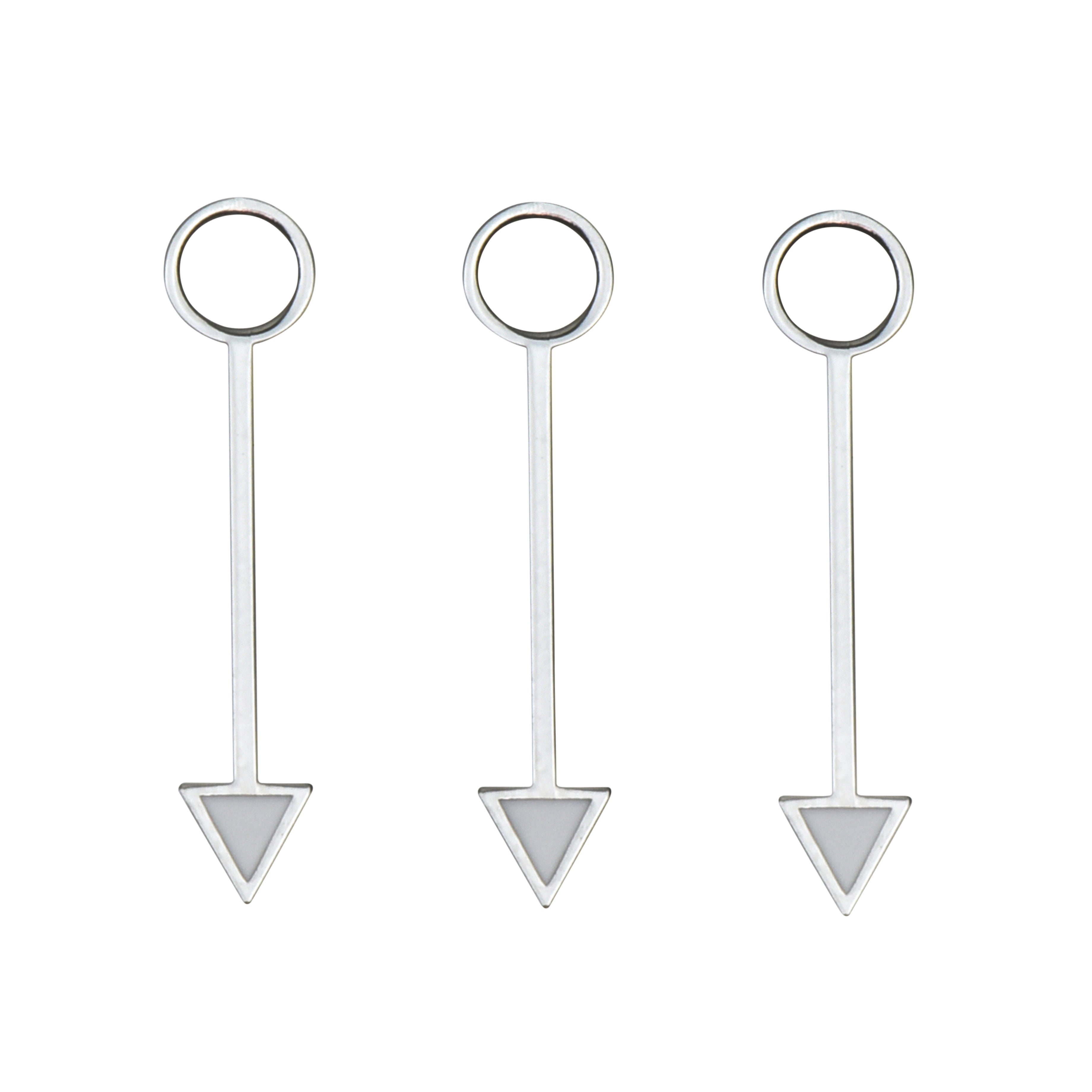 3 WATCH HAND FOR PANERAI MOVEMENT VALJOUX ETA 7750 7753 GMT PAM00088 SILVER