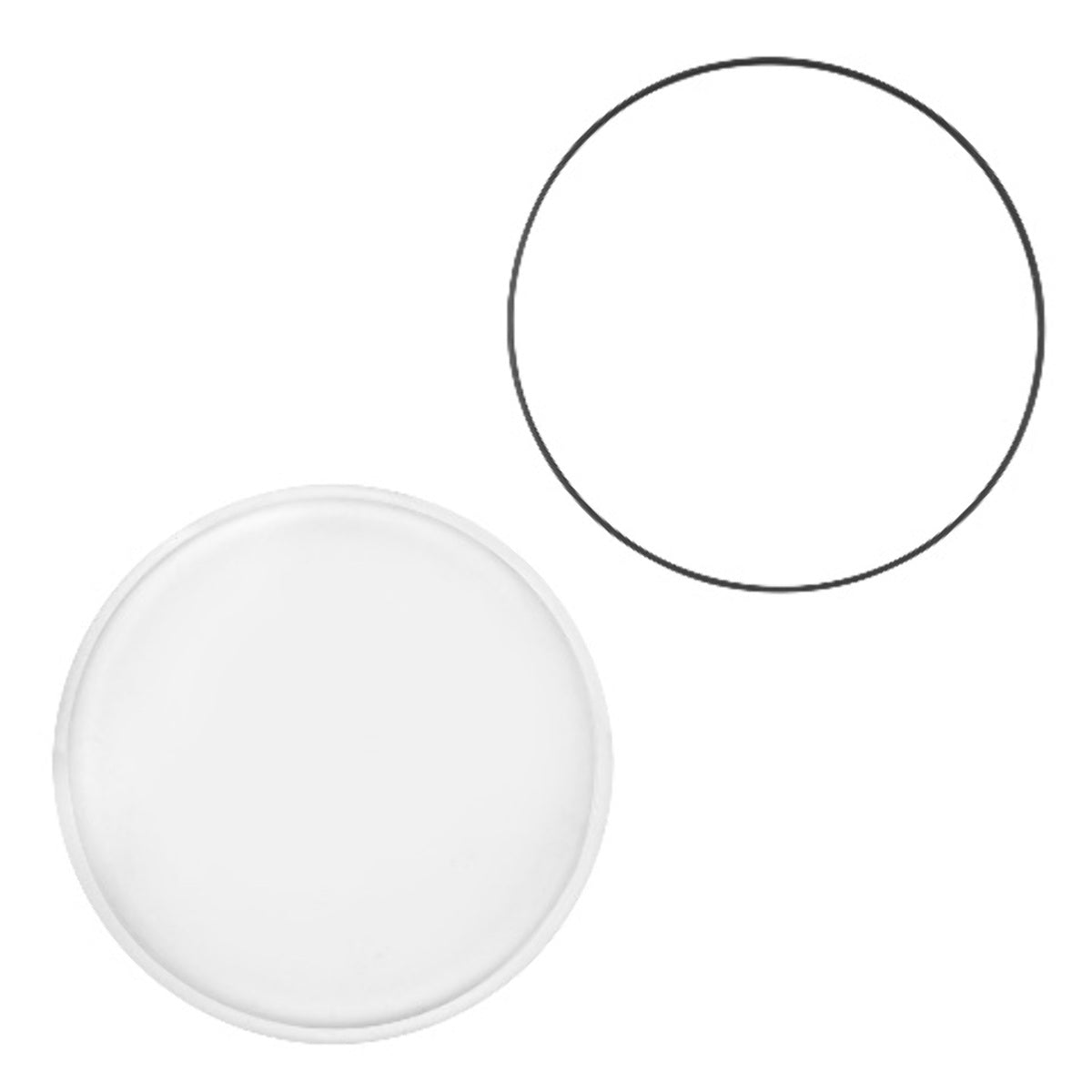 REPLACEMENT 30.70MM SAPPHIRE WATCH CRYSTAL WITH GASKET COMPATIBLE WITH ANY WATCH