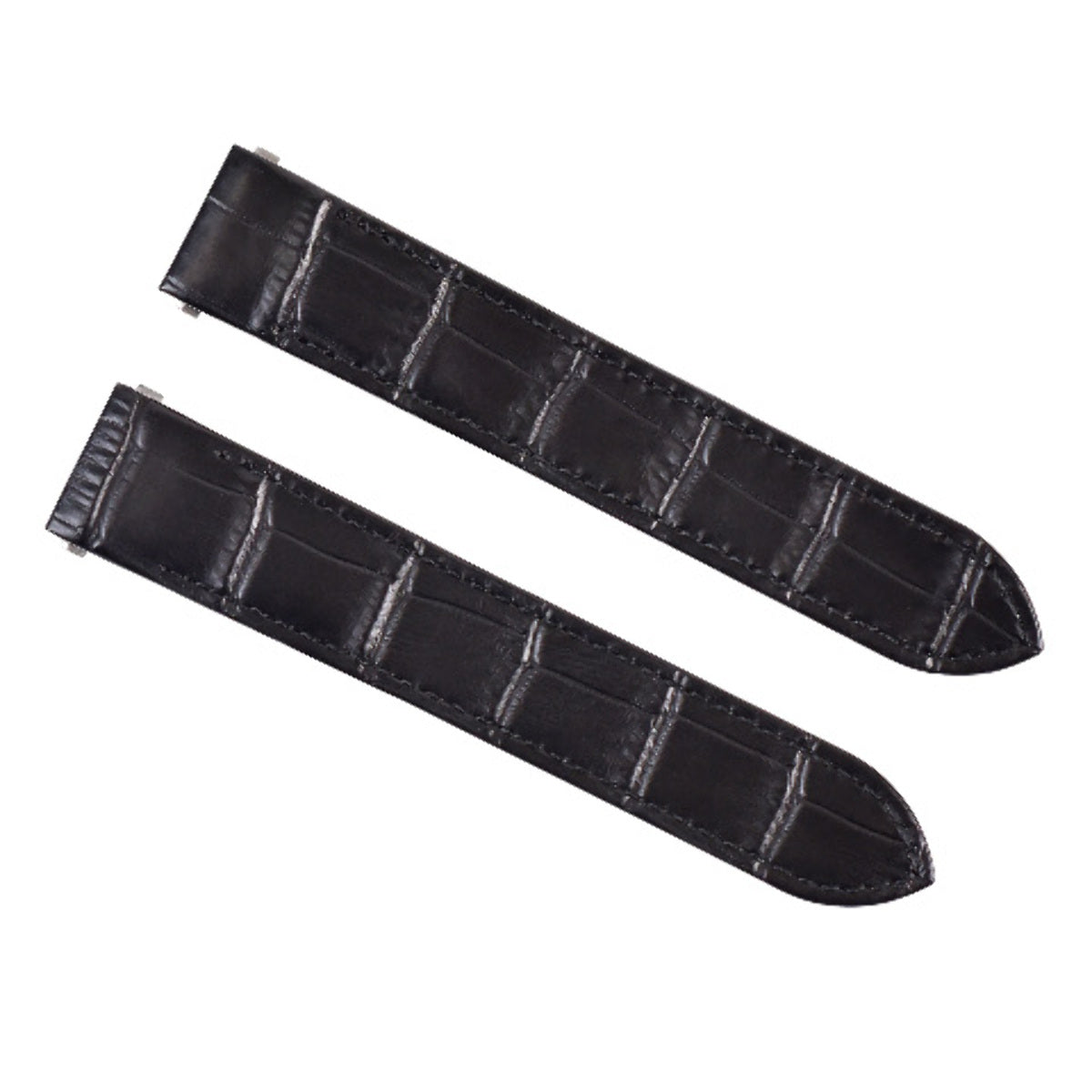 20MM LEATHER WATCH STRAP BAND FOR CARTIER ROADSTER 2618 2619 QUICK RELEASE BLACK