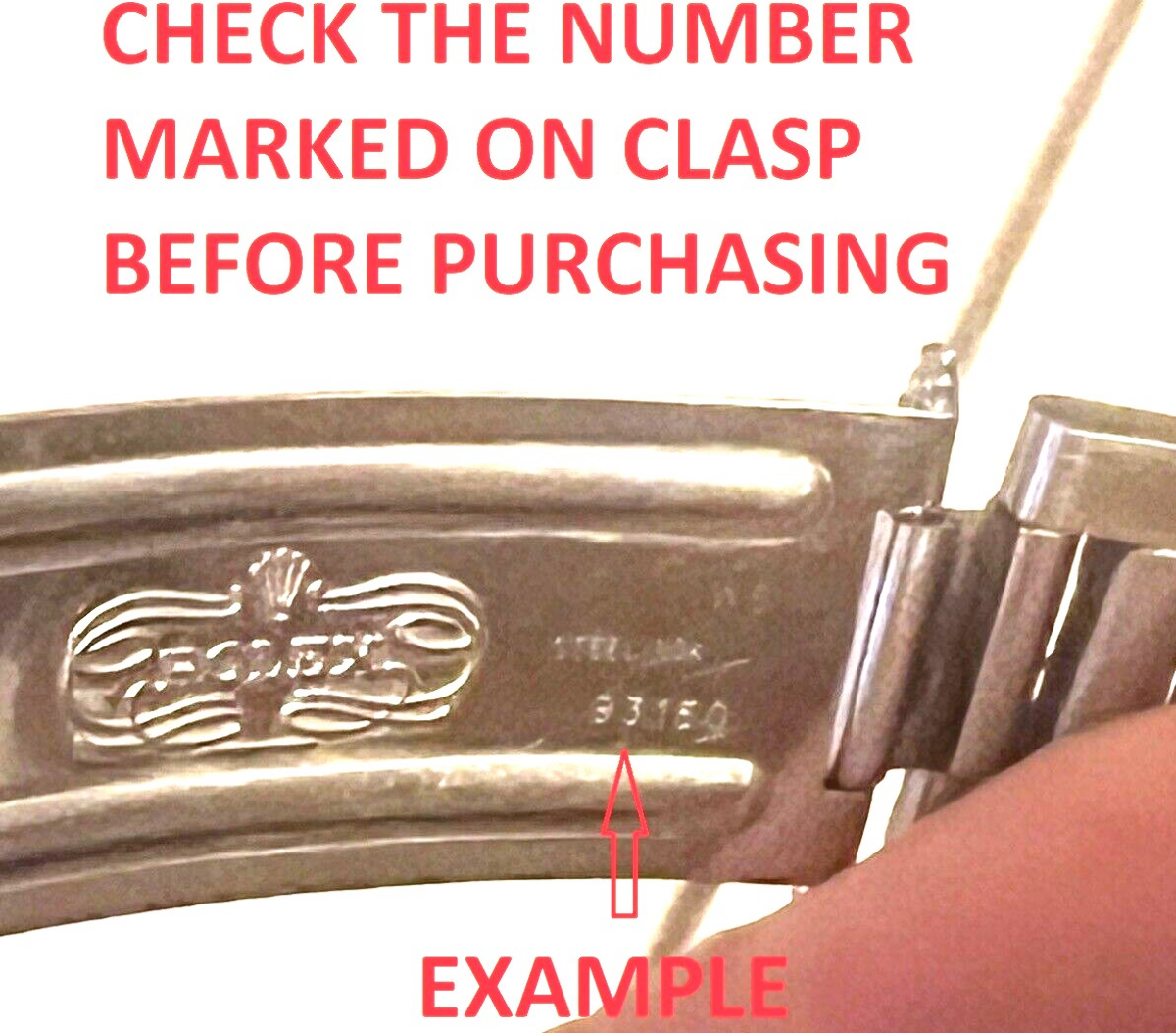 FLIP LOCK REPAIR FOR OYSTER WATCH BAND ROLEX SUBMARINER 5512 5513 5517 MATTE