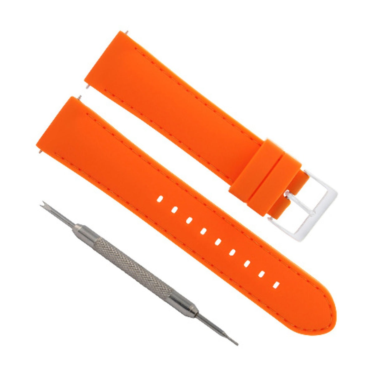 22MM SOFT RUBBER DIVER WATCH BAND STRAP FOR FERRARI WATCH SPRING BAR REMOVER ORA