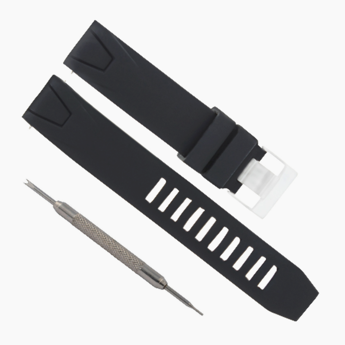 RUBBER 20MM WATCH STRAP FOR 41MM OMEGA SEAMASTER PLANET OCEAN SPRING BAR REMOVER