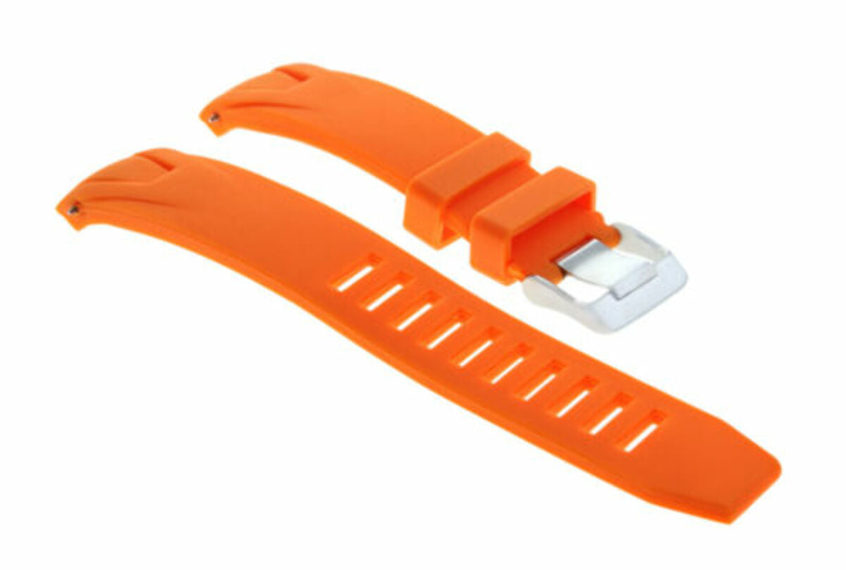 22MM ORANGE RUBBER WATCH BAND FOR OMEGA SEAMASTER PLANET SPRING BAR REMOVER