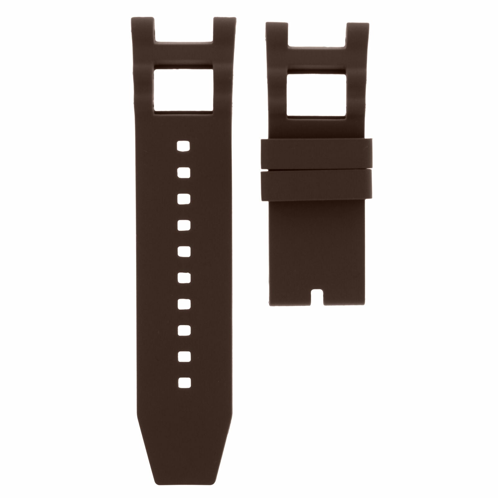 RUBBER WATCH BAND STRAP FOR INVICTA SUBAQUA NOMA III SPRING BAR REMOVER BROWN