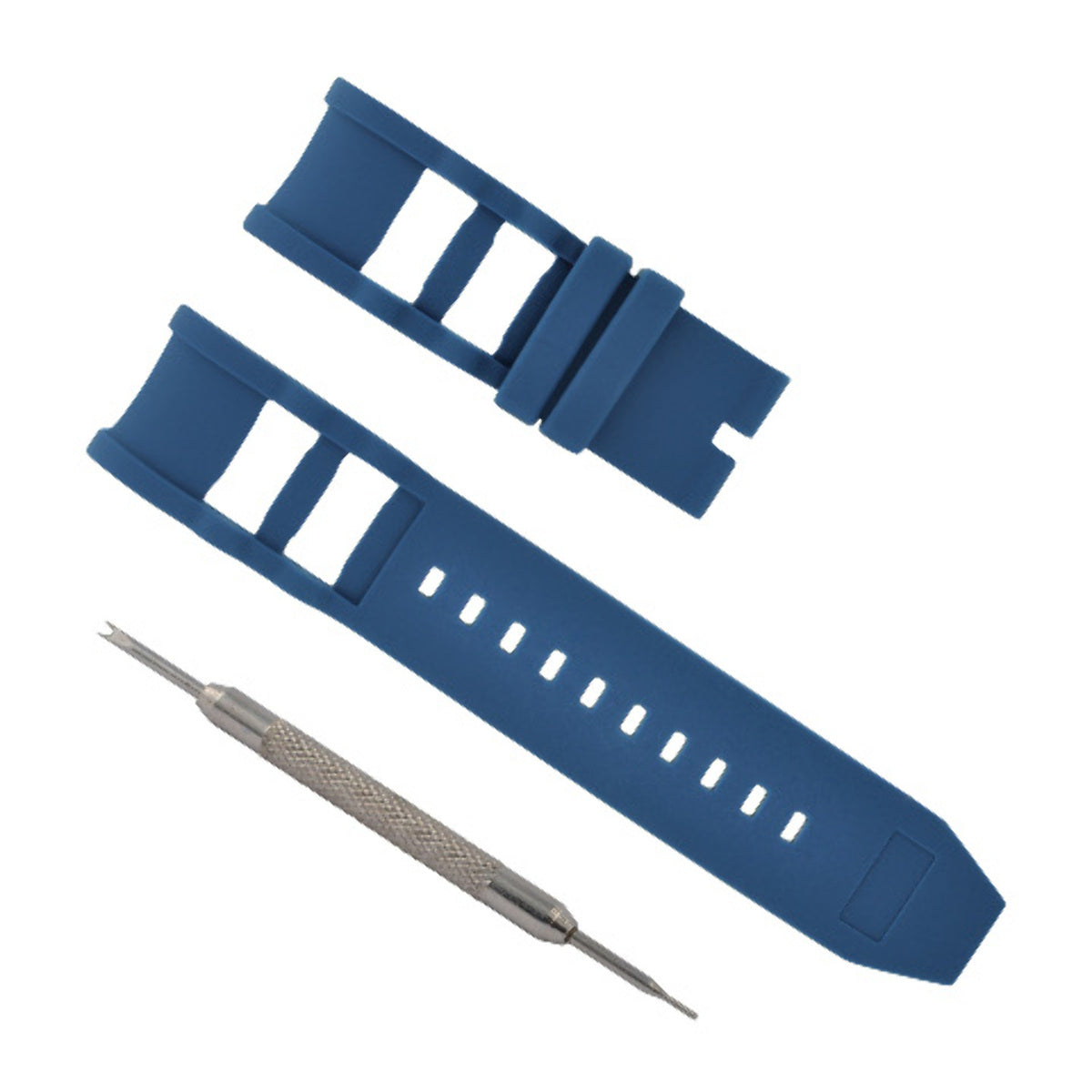 26MM RUBBER WATCH STRAP FOR INVICTA DIVER 1199 1798 1799 SPRING BAR REMOVER BLUE