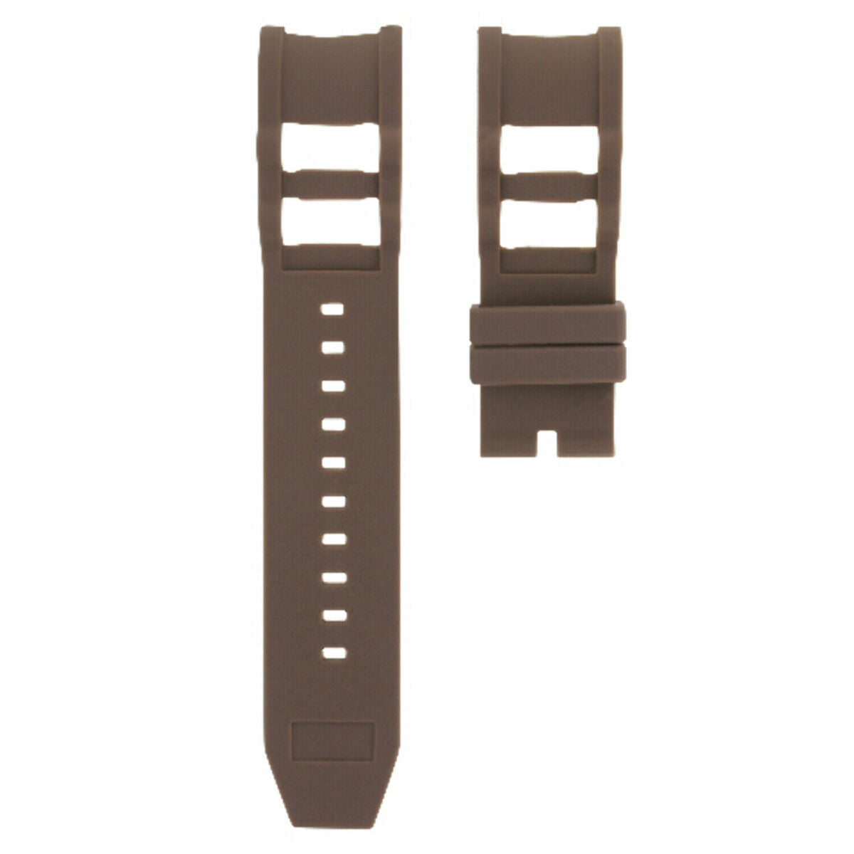 26MM RUBBER WATCH STRAP FOR INVICTA 1218 1199 1798 1799 SPRING BAR REMOVER BROWN