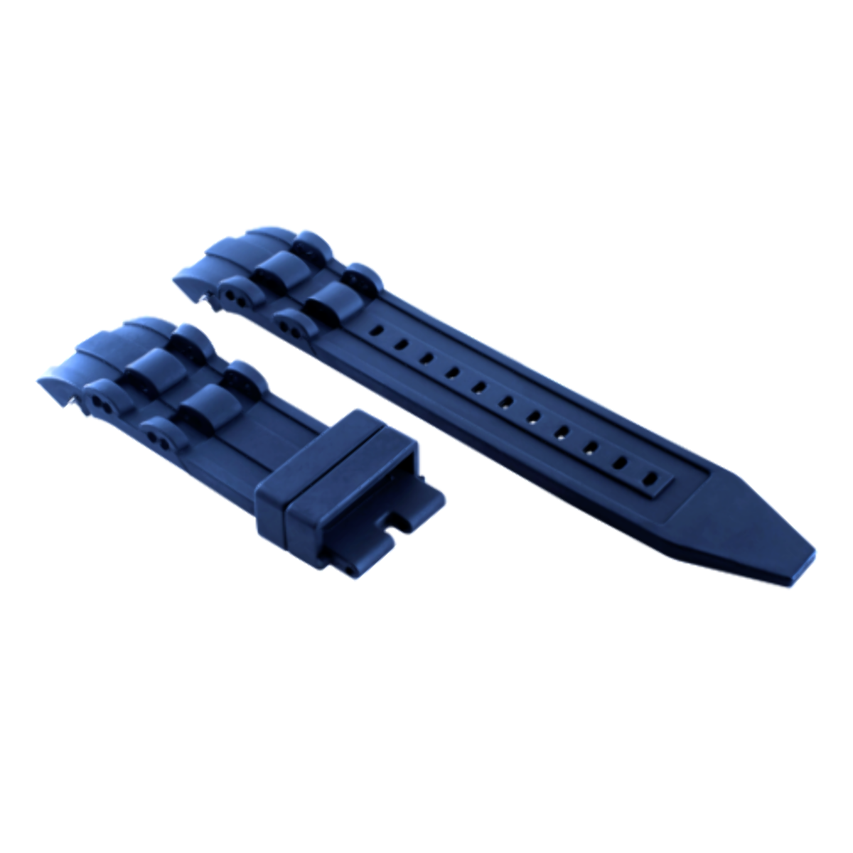 26MM RUBBER WATCH BAND FOR INVICTA DIVER 6977 6978 SQUABA SPRING BAR REMOVER BLU