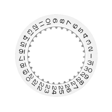 DATE DISC FOR ROLEX 3285 GMT MASTER II 116719BLRO 126710 126720 126711CHNR WHITE