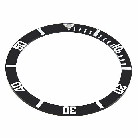 BEZEL INSERT FOR SEIKO WATCH 6309-7040-7049 SUWA TURTLE 6309A AUTAMATIC BLACK FLAT