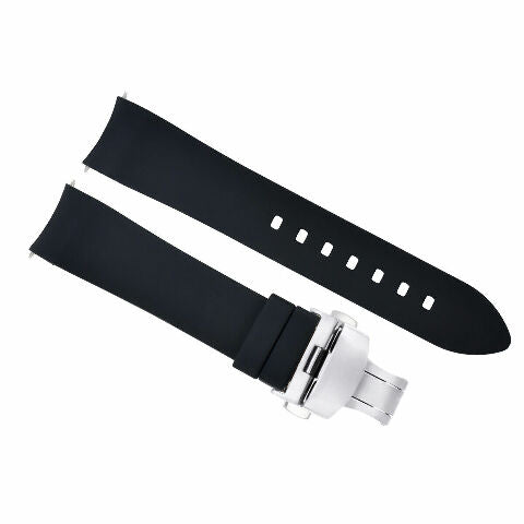 CURVED SILICONE RUBBER STRAP 18MM 19MM 20MM 21MM 22MM 24MM FOR CITIZEN ECO DRIVE