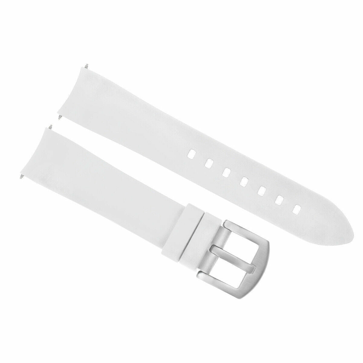 CURVED END SILICONE WATCH BAND, RUBBER STRAP, 18MM 19MM 20MM 21MM 22MM 24MM