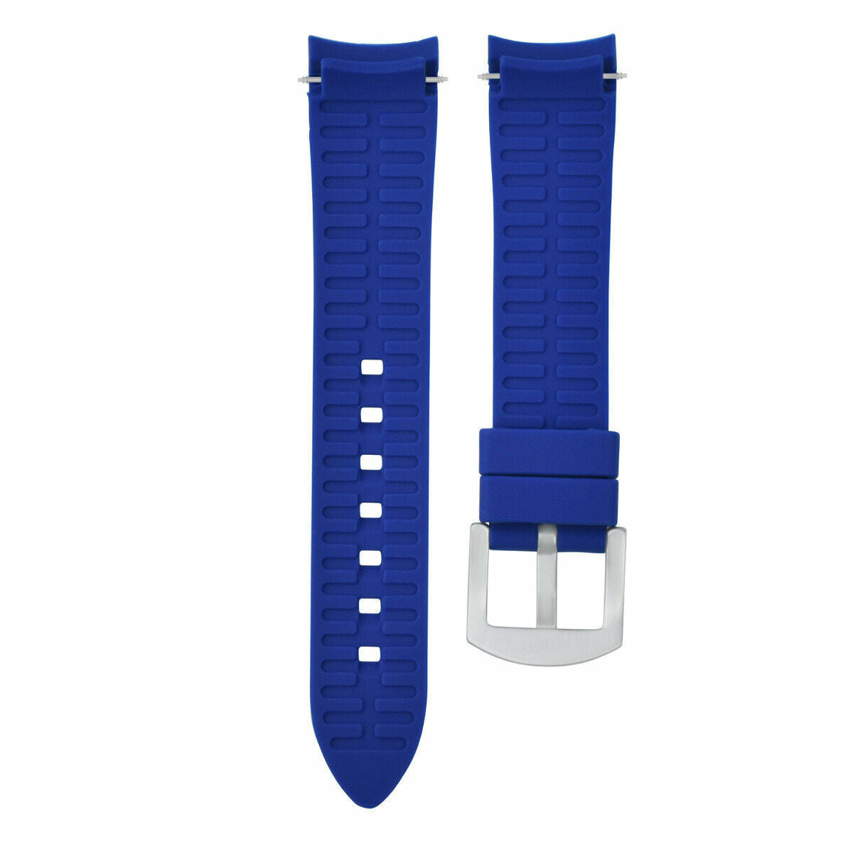 CURVED END SILICONE WATCH BAND, RUBBER STRAP, 18MM 19MM 20MM 21MM 22MM 24MM