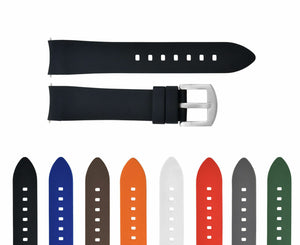 CURVED SILICONE RUBBER STRAP 18MM 19MM 20MM 21MM 22MM 24MM FOR CITIZEN ECO DRIVE - Grey