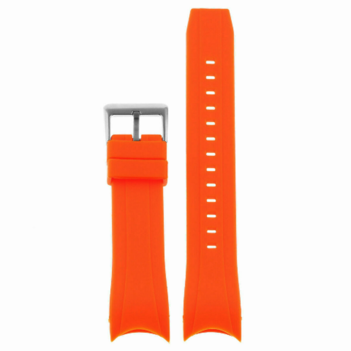 23MM RUBBER WATCH FOR CITIZEN ECO-DRIVE PROMASTER AQUALAND CHRONOGRAPH ORANGE