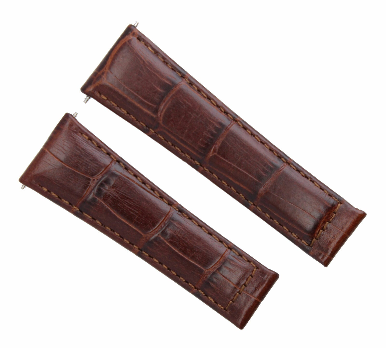 LEATHER WATCH BAND STRAP FOR ROLEX DAYTONA 16518 16519 16520 116528 BROWN LONG