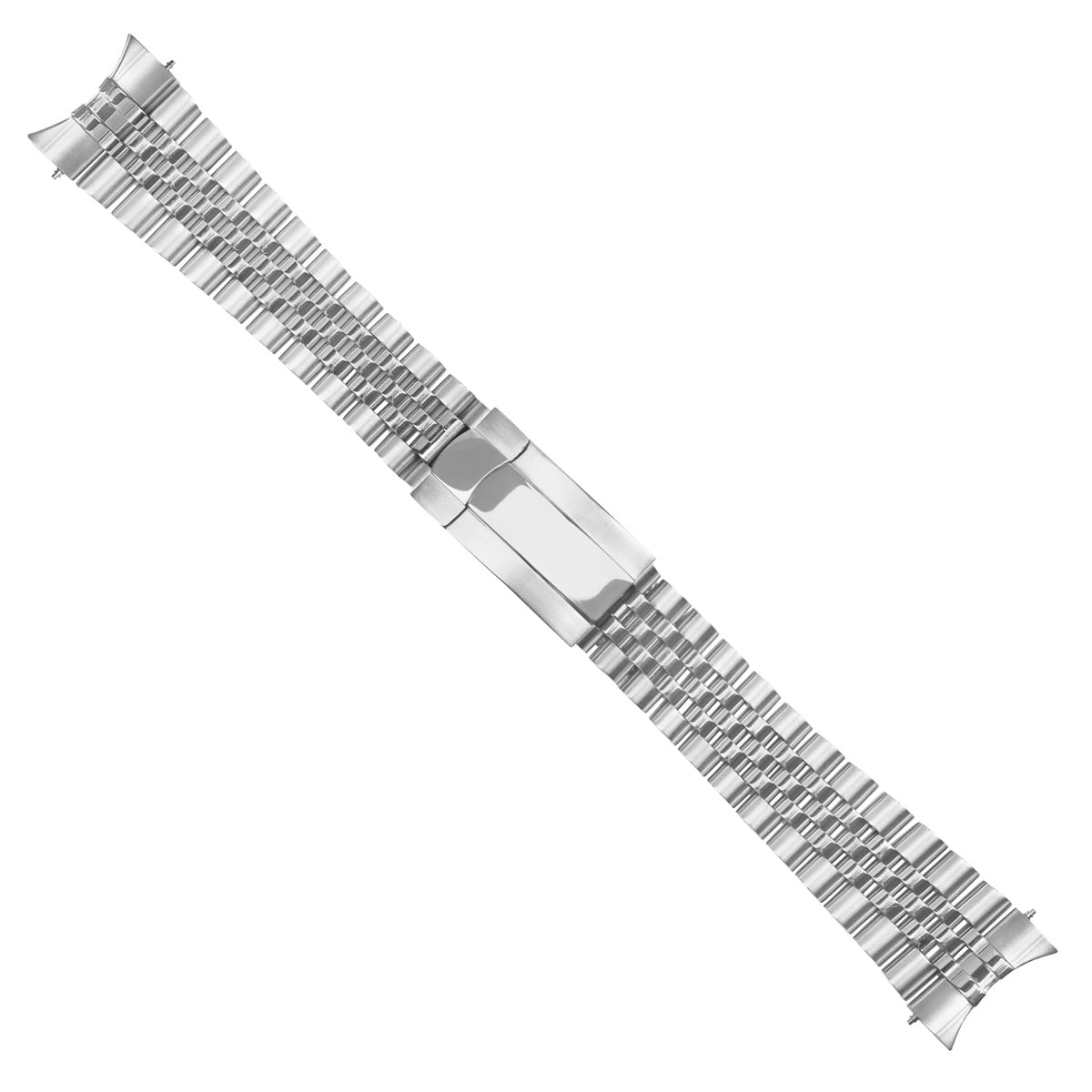 JUBILEE WATCH BAND SOLID LINK FOR ROLEX DATEJUST GLIDE LOCK CLASP 20MM HEAVY S/S