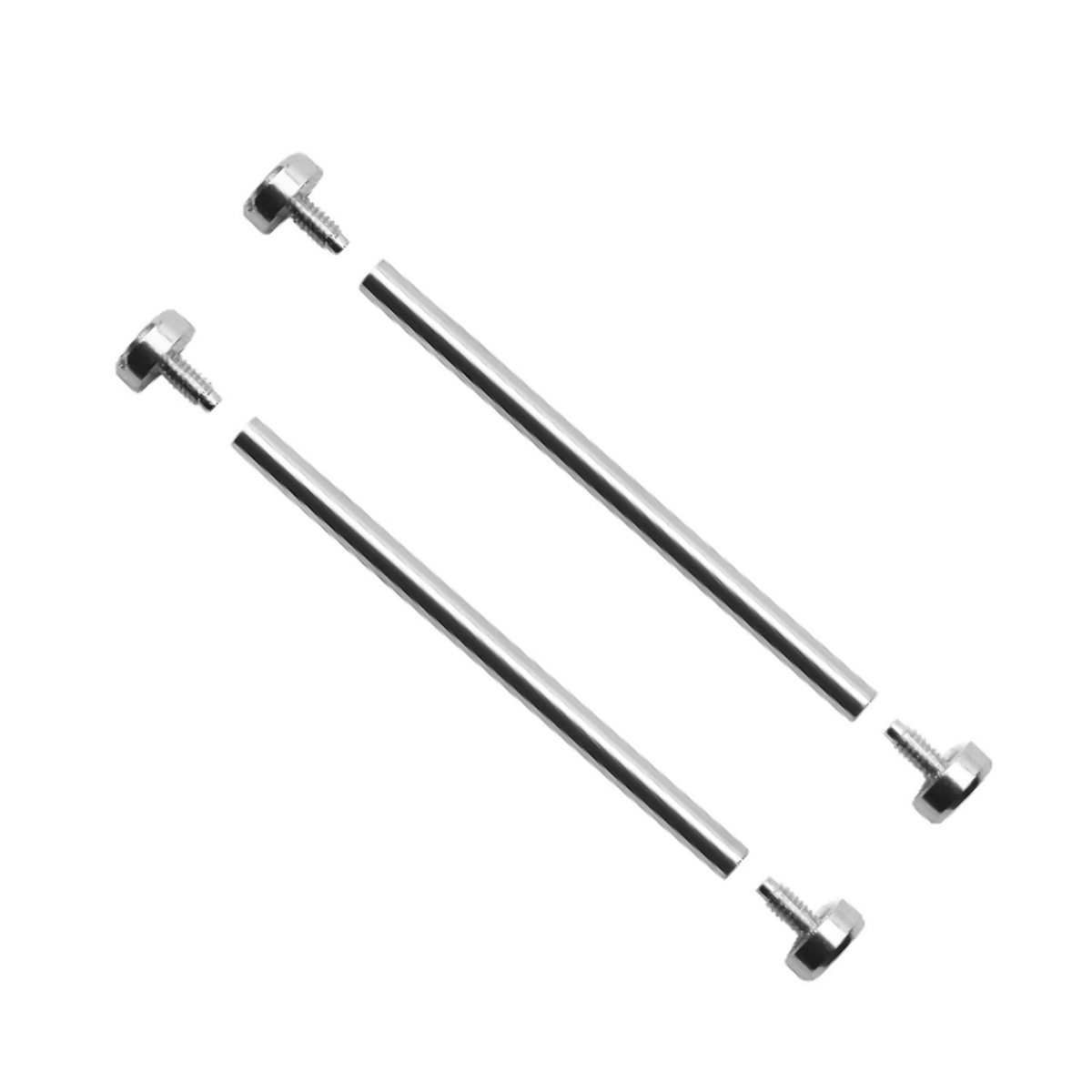 SCREW PIN BAR ROD TUBE FOR NIXON 51-30 WATCH LUG STRAP BAND KIT S/STEEL SILVER