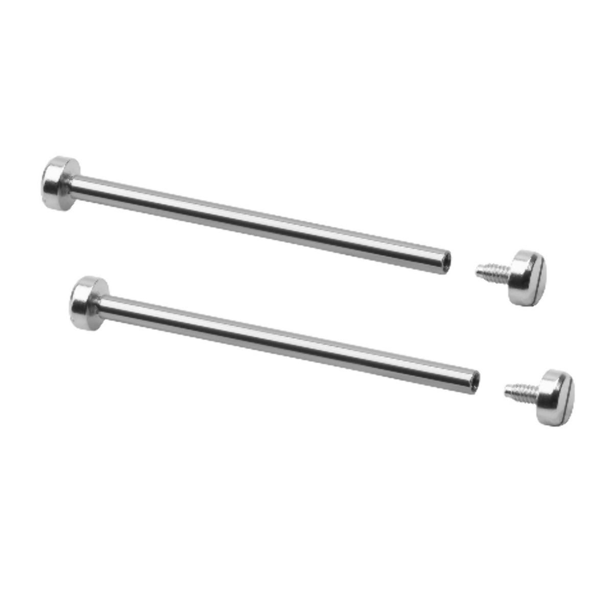 SCREW PIN BAR ROD TUBE FOR NIXON 51-30 WATCH LUG STRAP BAND KIT S/STEEL SILVER