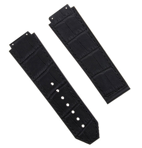 26MM LEATHER RUBBER WATCH BAND STRAP FOR HUBLOT WATCH BLACK, BLUE, BROWN, ROYAL