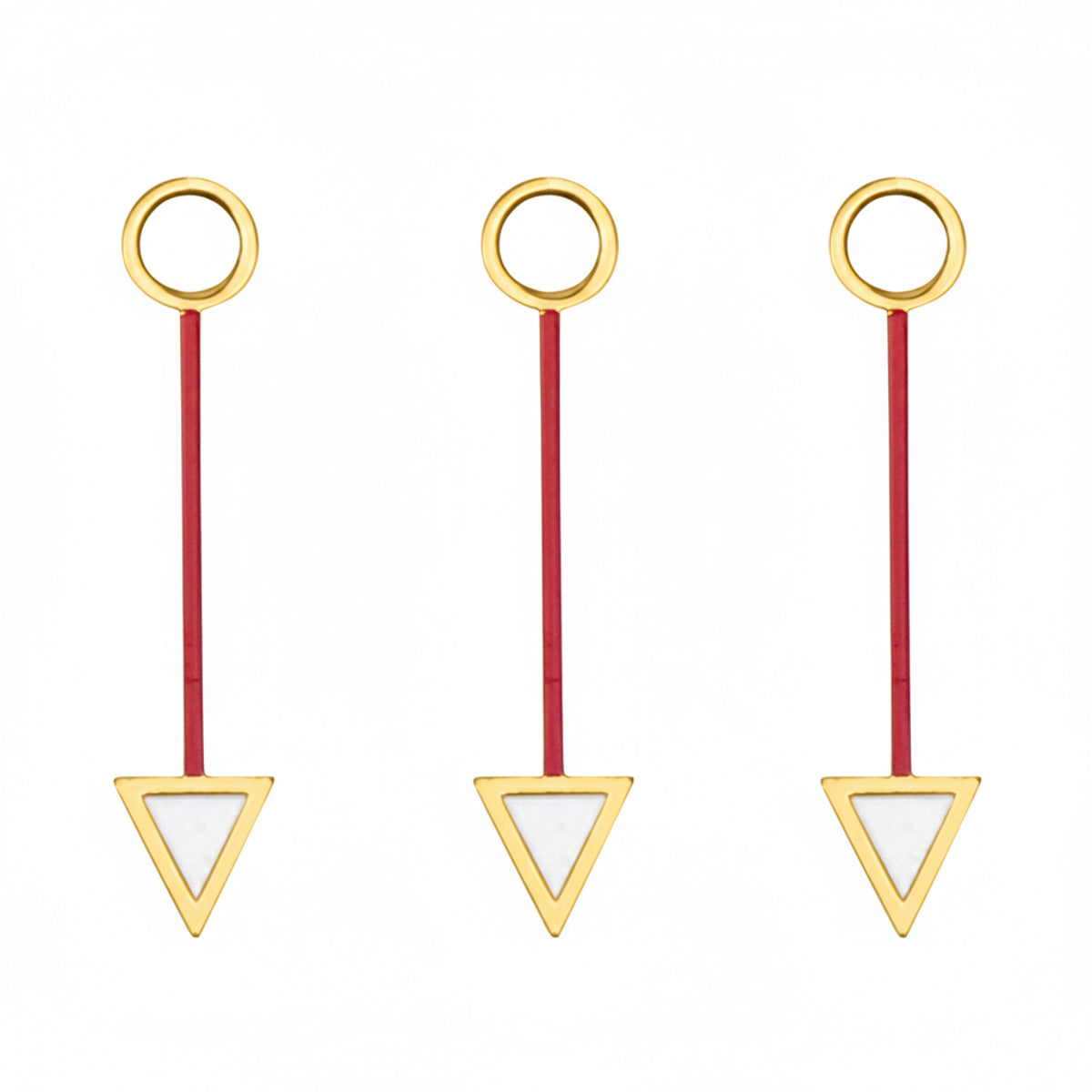 3PCS GMT HAND FOR MOVEMENT ETA 2836-2 , 2892-2, 2892.A2 , 2893-2 GOLD COLOR
