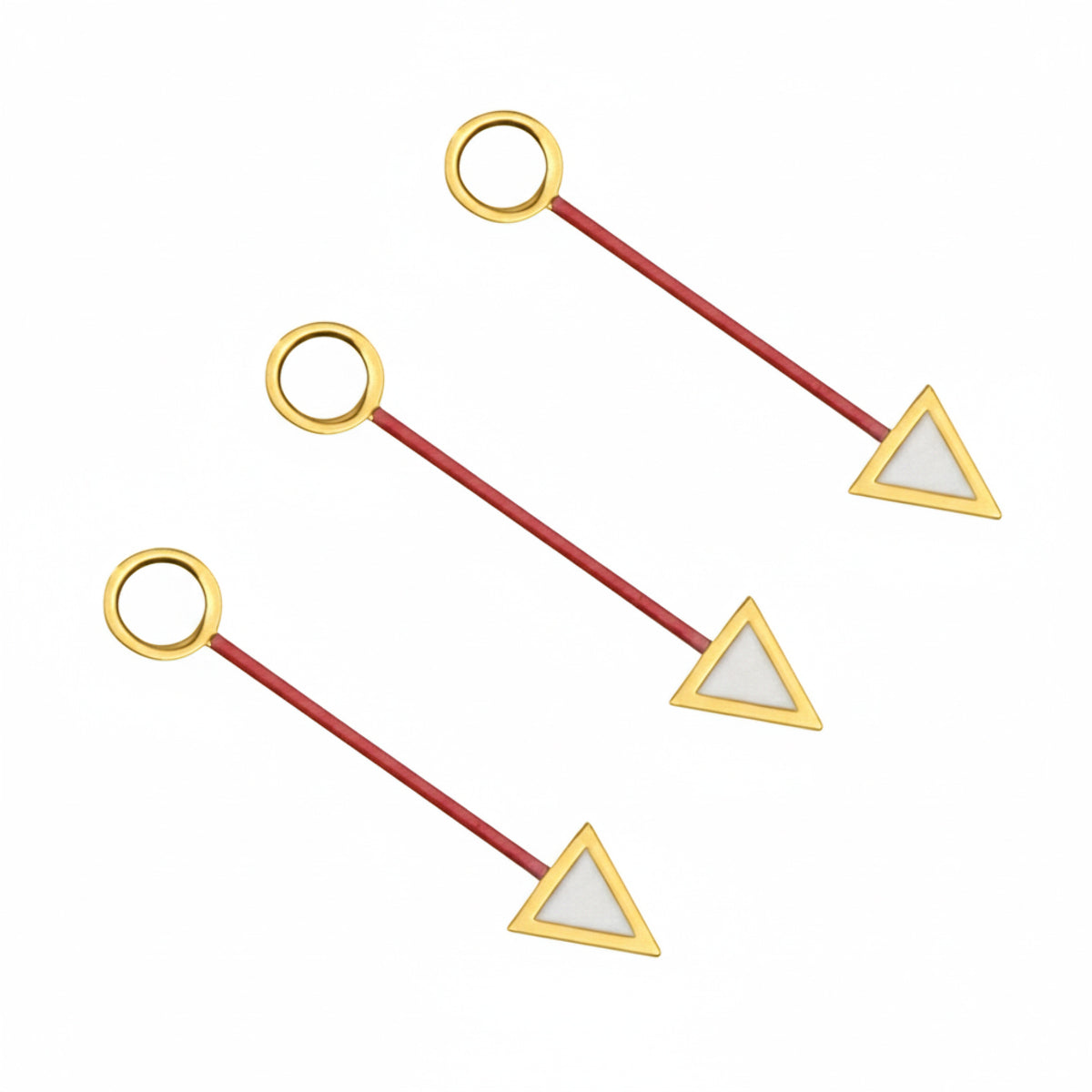 3PCS GMT HAND FOR MOVEMENT ETA 2836-2 , 2892-2, 2892.A2 , 2893-2 GOLD COLOR