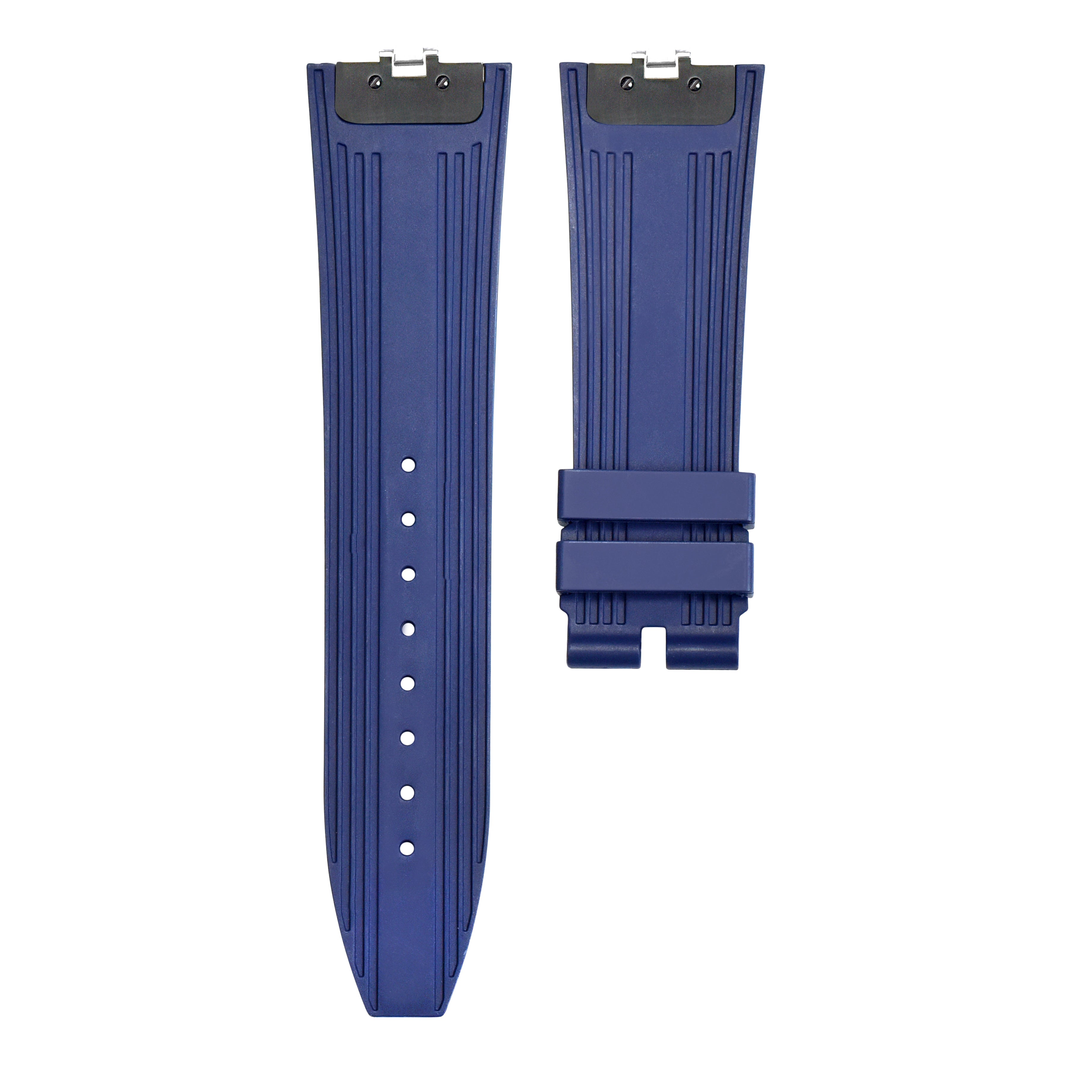 RUBBER WATCH BAND STRAP FOR VACHERON CONSTANTIN 4500 5500 7900 QUICK CHANGE BLUE