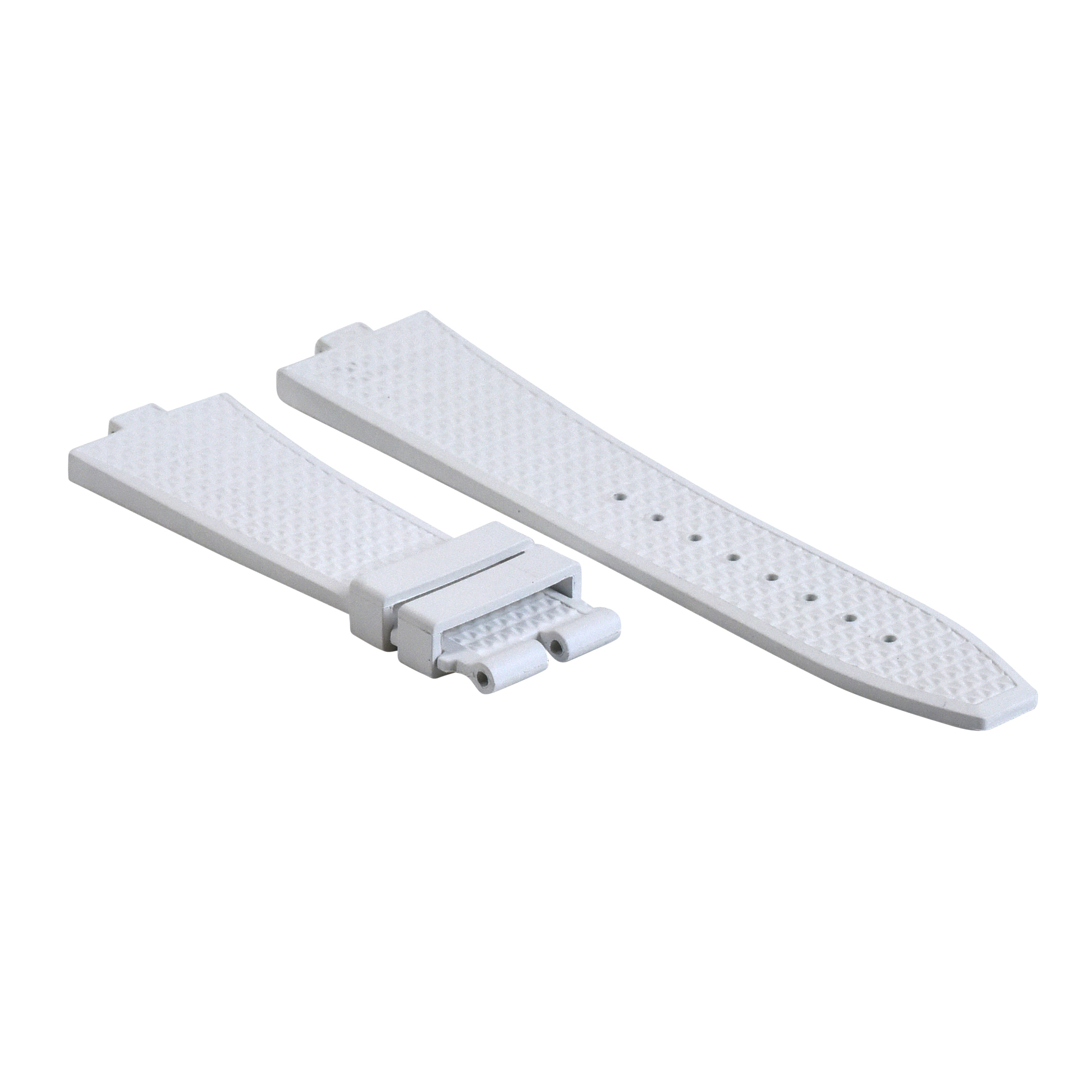 RUBBER WATCH BAND FOR VACHERON CONSTANTIN 4500V 5500V 7900V EZ RELEASE WHITE